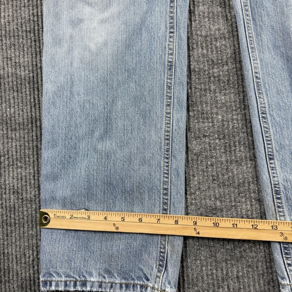 Cinch Jeans Mens 30x28 Light Wash Blue Straight Leg Denim Distressed Western - Picture 4 of 9